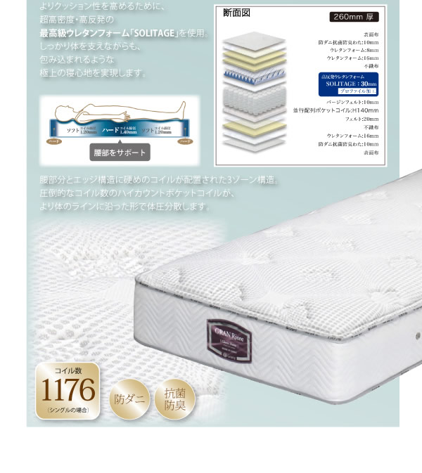 モダンデザインフロアベッド【siela】シエラ　激安通販１７