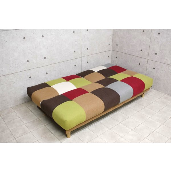 画像7: 3段階リクライニング・明るい雰囲気のパッチワークソファベッド【Potina】ポティナ