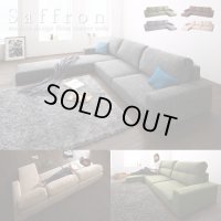 高級感抜群ファブリック仕様フロアコーナーソファ【Saffron】サフラン