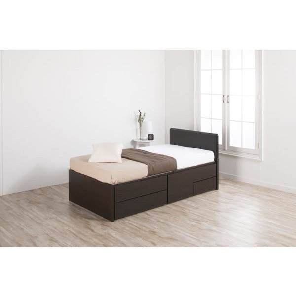 画像4: セミオーダー仕様ショート丈大容量収納チェストベッド【Varier-s】国産 フラットパネル 大幅値下げ