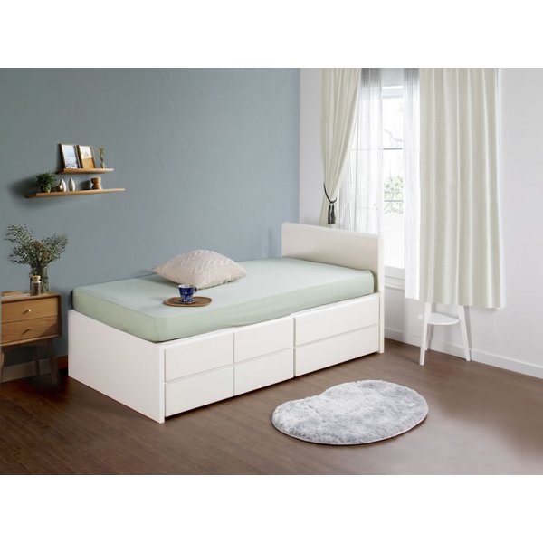 画像6: セミオーダー仕様ショート丈大容量収納チェストベッド【Varier-s】国産 フラットパネル 大幅値下げ