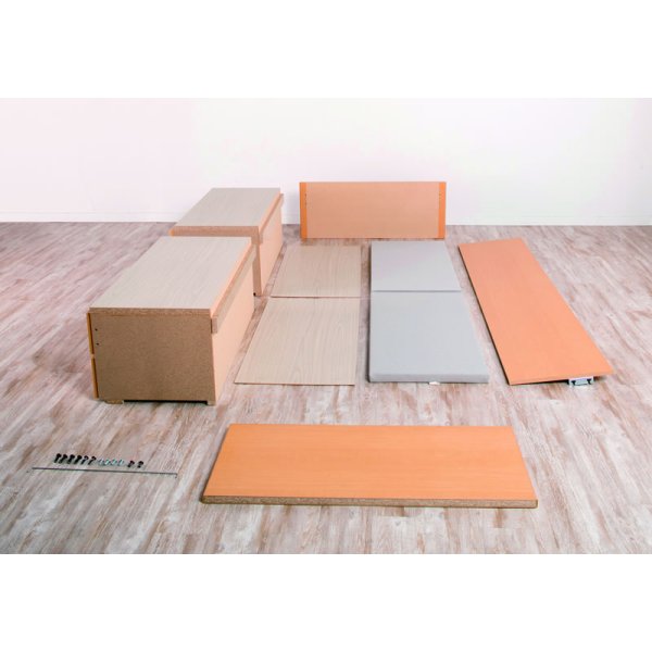 画像7: セミオーダー仕様ショート丈大容量収納チェストベッド【Varier-s】国産 ヘッドレス 大幅値下げ