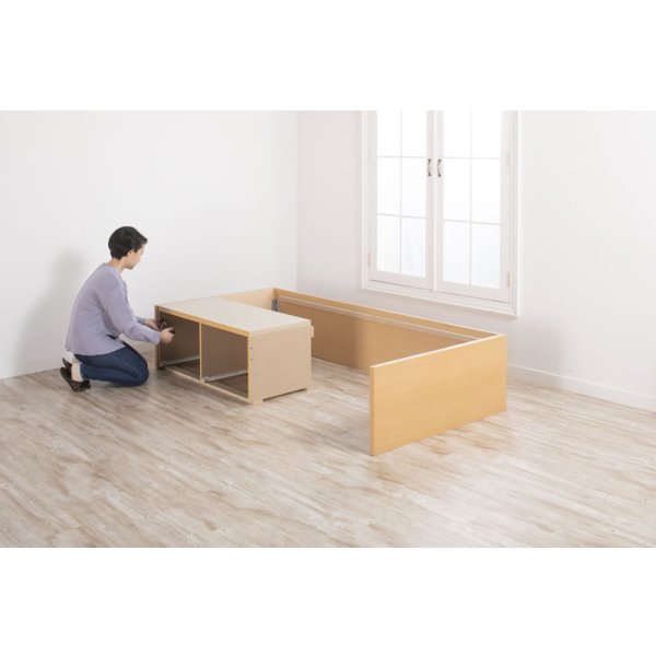 画像9: セミオーダー仕様ショート丈大容量収納チェストベッド【Varier-s】国産 ヘッドレス 大幅値下げ