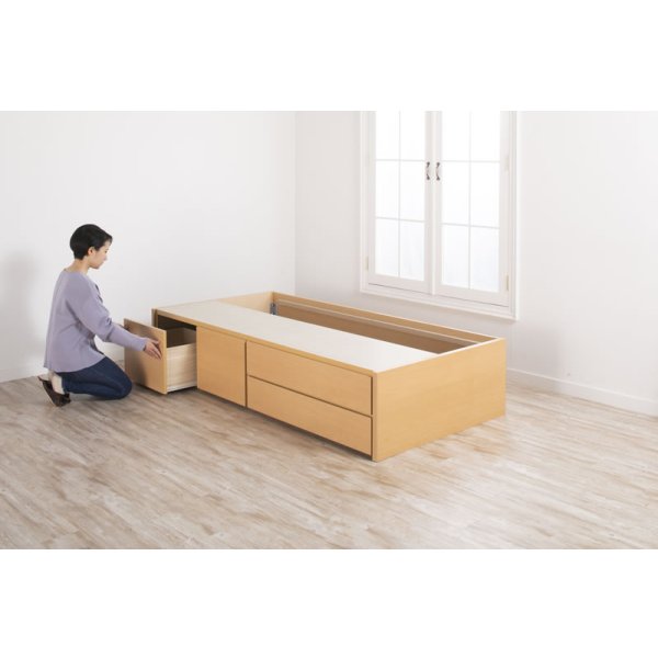 画像12: セミオーダー仕様ショート丈大容量収納チェストベッド【Varier-s】国産 ヘッドレス 大幅値下げ