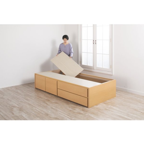 画像13: セミオーダー仕様ショート丈大容量収納チェストベッド【Varier-s】国産 ヘッドレス 大幅値下げ