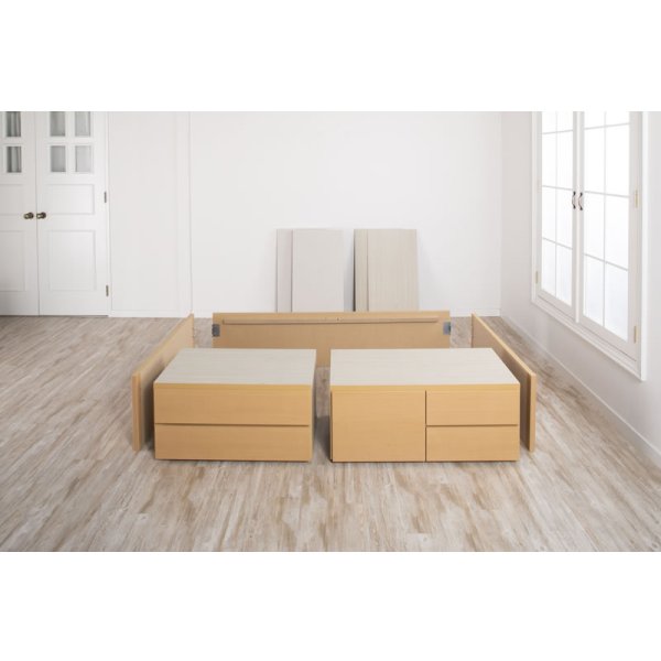 画像17: セミオーダー仕様ショート丈大容量収納チェストベッド【Varier-s】国産 ヘッドレス 大幅値下げ