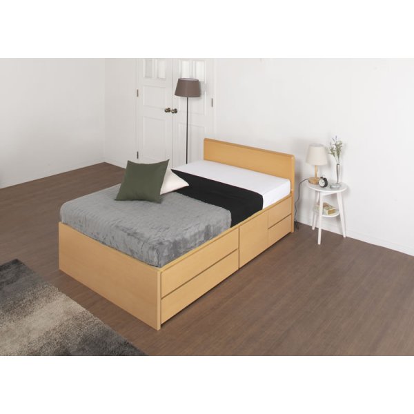 画像3: セミオーダー仕様大容量収納チェストベッド【Varier】国産 フラットパネル 大幅値下げ