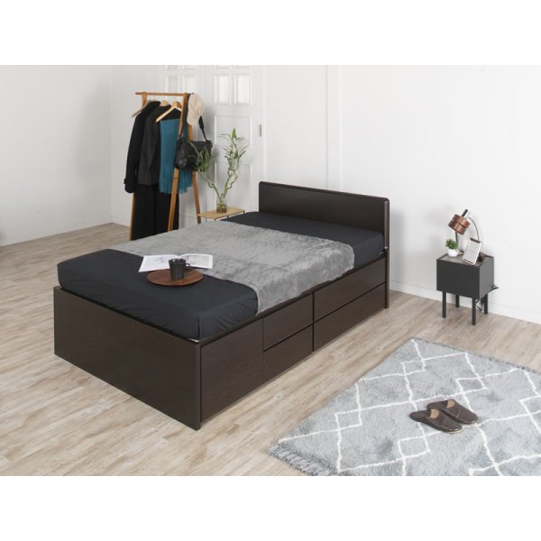 画像4: セミオーダー仕様大容量収納チェストベッド【Varier】国産 フラットパネル 大幅値下げ