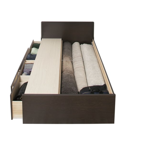 画像14: セミオーダー仕様大容量収納チェストベッド【Varier】国産 フラットパネル 大幅値下げ