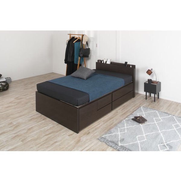 画像4: セミオーダー仕様大容量収納チェストベッド【Varier】国産 スマート棚 大幅値下げ