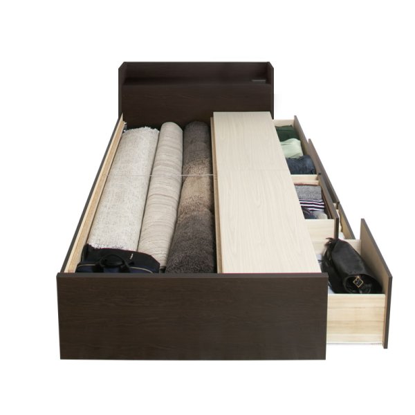 画像8: セミオーダー仕様大容量収納チェストベッド【Varier】国産 スタンダード 大幅値下げ