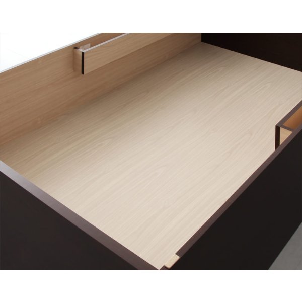 画像19: 国産跳ね上げ式収納ベッド・シンプル棚タイプ【Dania】ダニア