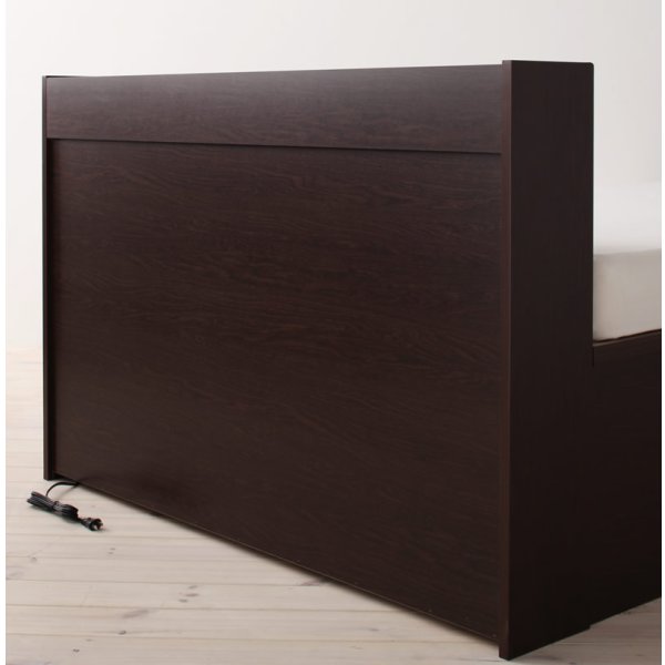 画像20: 国産跳ね上げ式収納ベッド・シンプル棚タイプ【Dania】ダニア