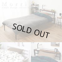 棚の有無が選べる！シンプルスチールベッド【Morris】モーリス