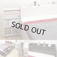 スライド式本棚付きチェストベッド【Schmuck】シュムック