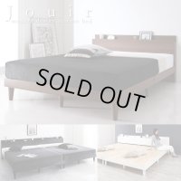 お買い得商品！棚・コンセント付きすのこベッド【Jouir】ジュイール