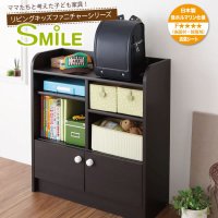 リビング子供家具シリーズ【SMILE】スマイル　ランドセルの置ける収納ラック
