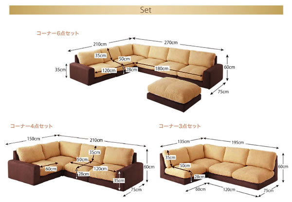 カバーリング仕様：フロアコーナーソファ：フレックスプラス。単品購入可能！　激安通販