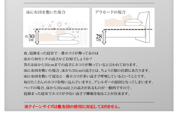 棚・コンセント付きデザインすのこベッド【Alamode】アラモード 激安