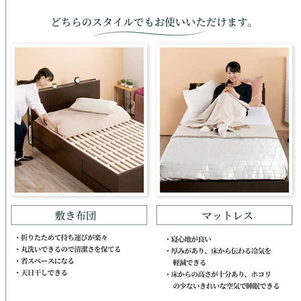 すのこ仕様日本製大容量チェストベッド【Melanie】 開梱設置込み お買い得ベッドの激安通販