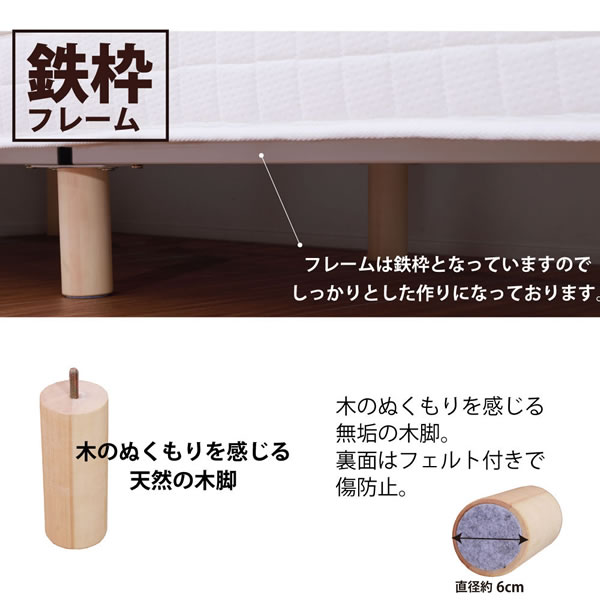 低価格でも寝心地抜群!高反発ウレタンマットレスベッド ショート/レギュラーを通販で激安販売
