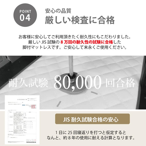 低価格でも寝心地抜群!ポケットコイルマットレスベッド ショート/レギュラーを通販で激安販売