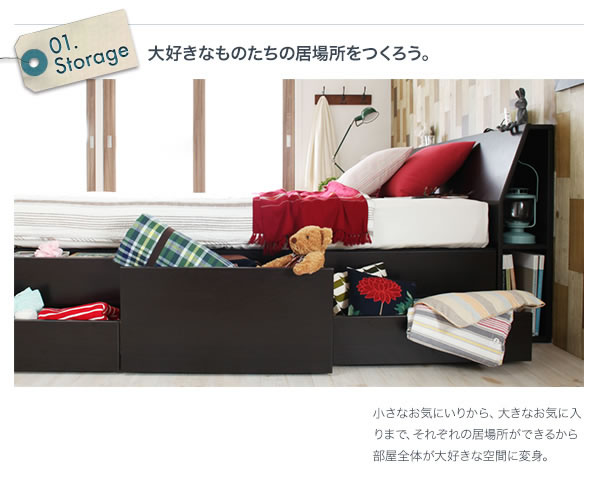 北欧デザインBOXタイプチェストベッド【Krona】クルーナ/【Hoge】ホーグの激安通販