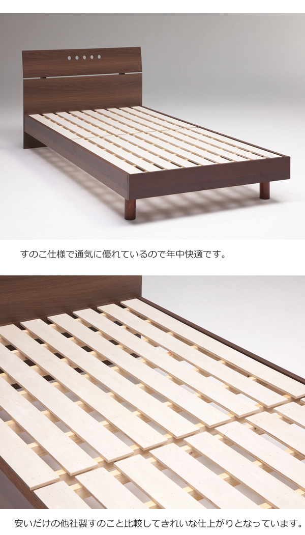 背もたれにできるシンプルデザインすのこベッド【Pamela】 安くてお得なベッドシリーズの激安通販