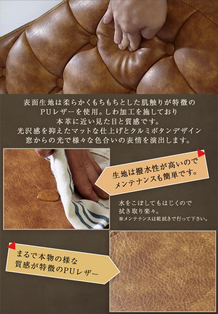 ヴィンテージデザインレザーすのこベッド【Cecilio】の激安通販