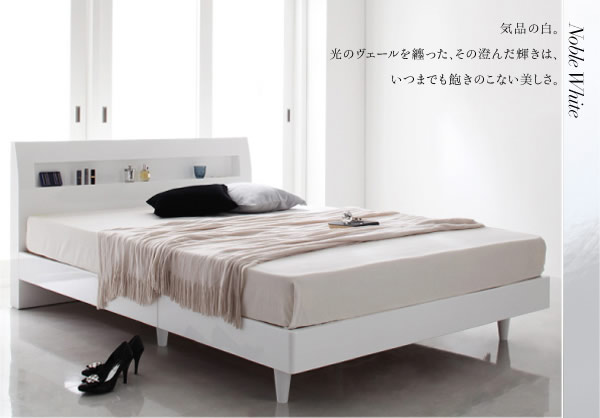 鏡面光沢仕上げ モダンデザインすのこベッド【Degrace】ディ・グレース