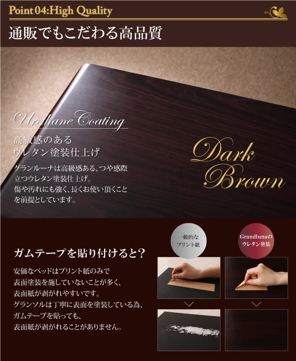 ホテルライクBOXタイプチェストベッド【Grandluna】グランルーナの激安通販