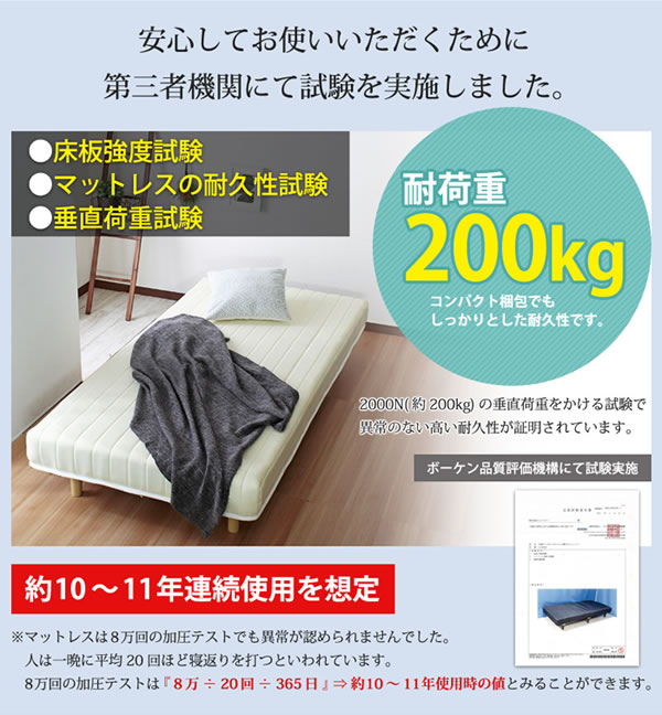 価格訴求商品!ボンネルコイルマットレスベッド【Esther】を通販で激安販売