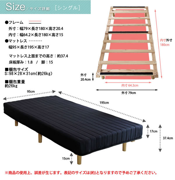 価格訴求商品!ボンネルコイルマットレスベッド【Esther】を通販で激安販売