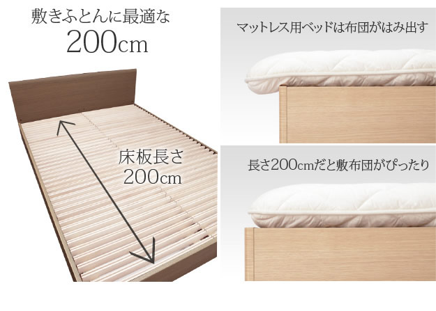 通気性2倍の「みやび格子」すのこベッド【紫苑】 2段階高さ調節付きの激安通販