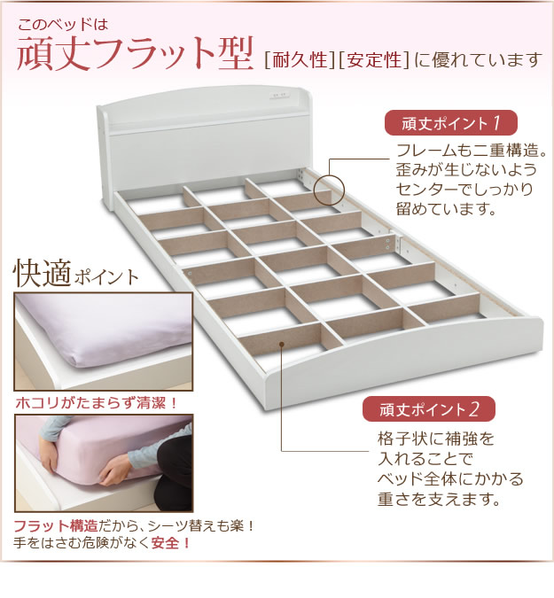 敷布団対応ガーリーデザインフロアベッド【raisa】ライサを通販で激安販売