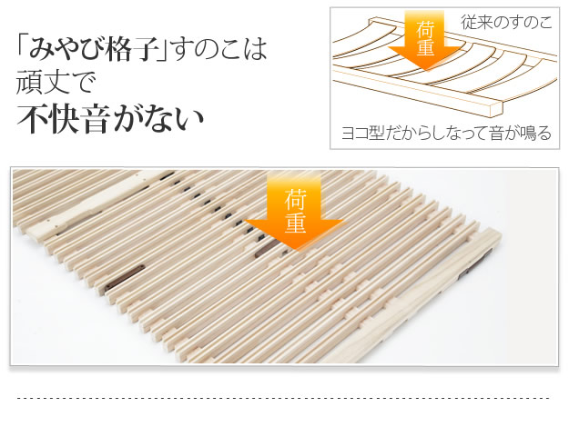 1秒で簡単布団干し！アシスト機能付き「みやび格子」すのこベッド【エアライズ】の激安通販