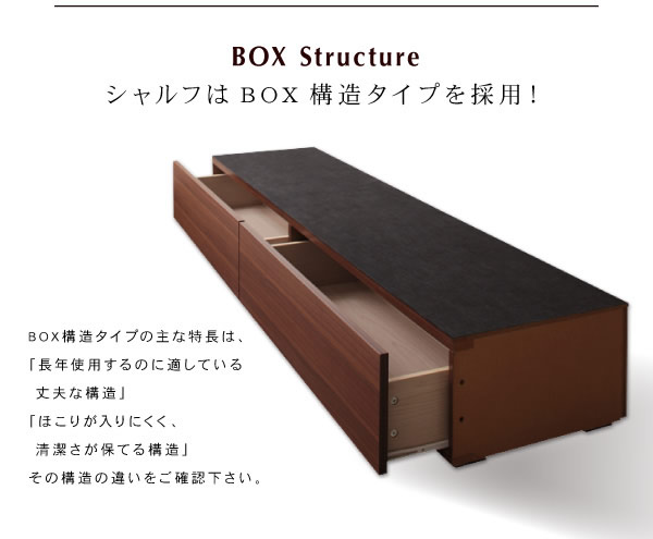 棚・コンセント付きスリムデザイン収納ベッド【Scharf】シャルフを通販で激安販売