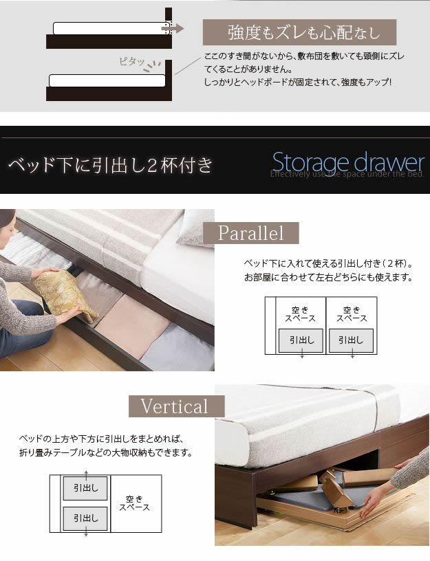 布団も使える頑丈収納ベッド【uranus】ウラノスを通販で激安販売