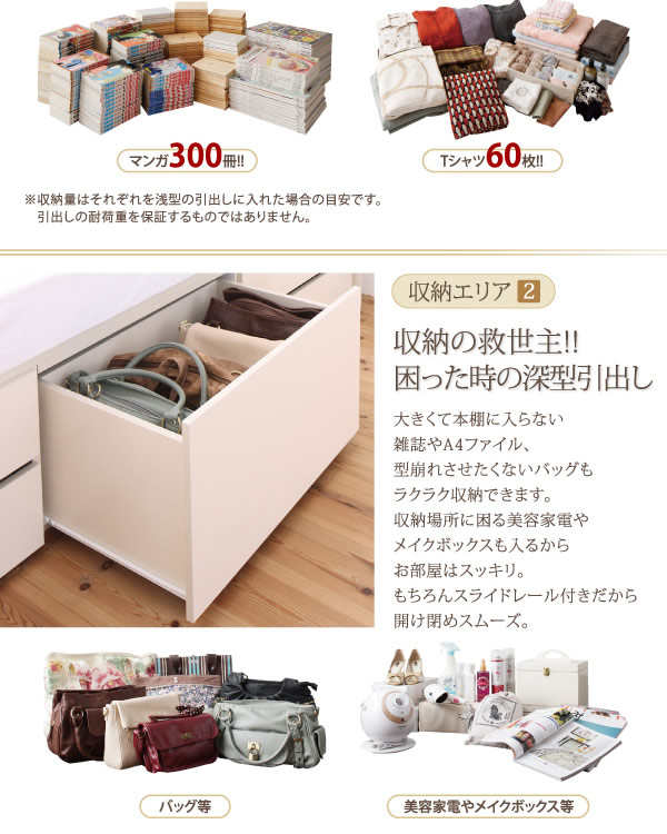 ヘッドレスも選べる!お買い得モデルBOX型チェストベッド【Teleos】テレオスの激安通販