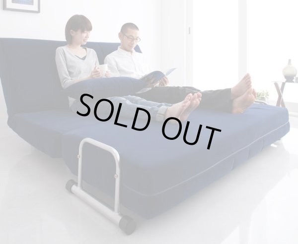 画像3: ふたりで寝られるカウチソファベッド【ROLLY】ローリー　ダブルサイズ (3)