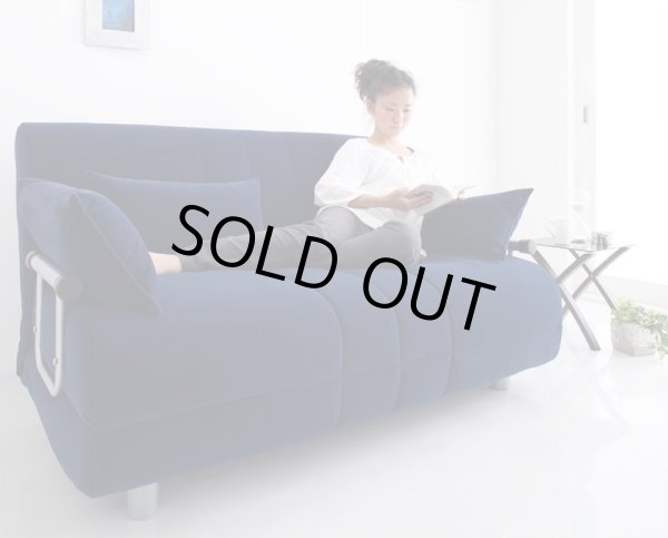 画像4: ふたりで寝られるカウチソファベッド【ROLLY】ローリー　ダブルサイズ (4)