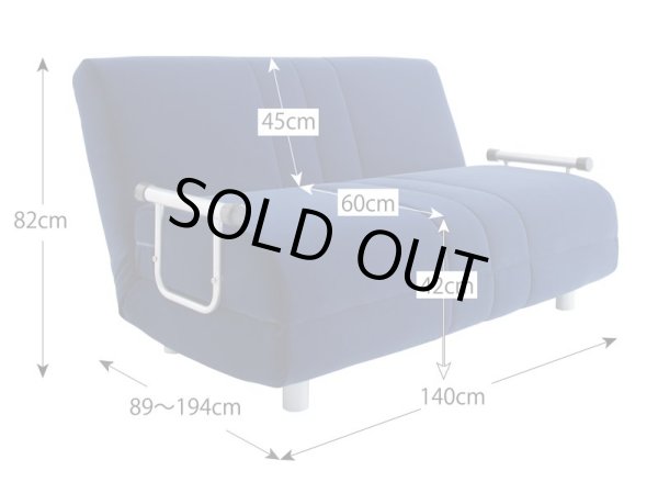 画像5: ふたりで寝られるカウチソファベッド【ROLLY】ローリー　ダブルサイズ (5)