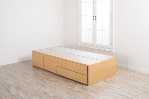 画像15: セミオーダー仕様ショート丈大容量収納チェストベッド【Varier-s】国産 ヘッドレス 大幅値下げ (15)