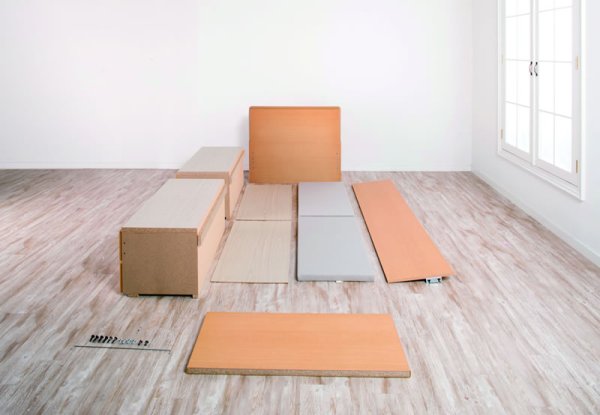 画像12: セミオーダー仕様大容量収納チェストベッド【Varier】国産 フラットパネル 大幅値下げ (12)