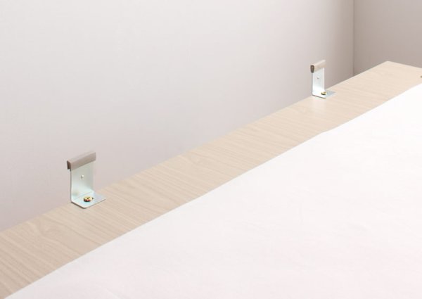 画像16: 国産跳ね上げ式収納ヘッドレスベッド【Stevia】ステビア (16)