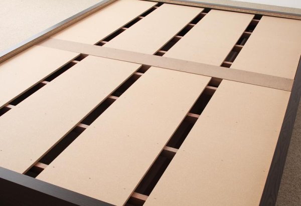 画像4: モダンデザインヘッドレス畳収納ベッド (4)